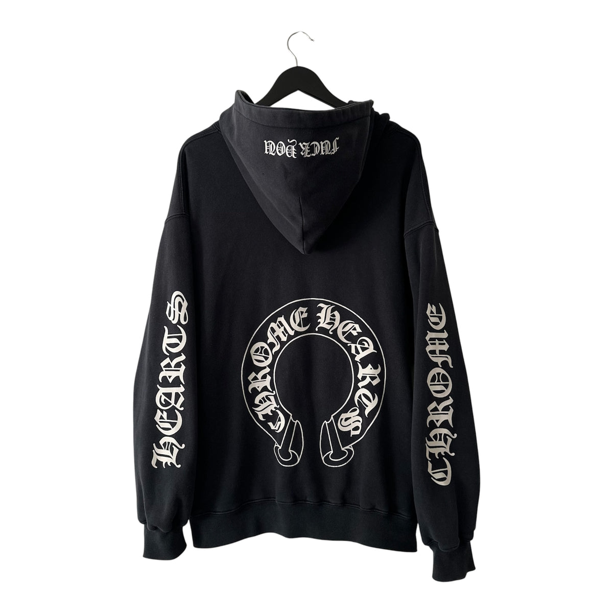 Vintage Chrome Hearts Thermal Horseshoe Fuck You Zip Up Hoodie