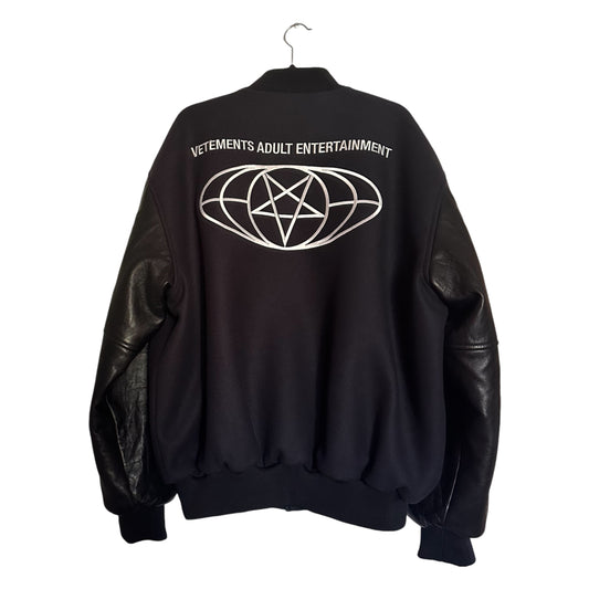 Vetements 18+ Restricted College Jacket