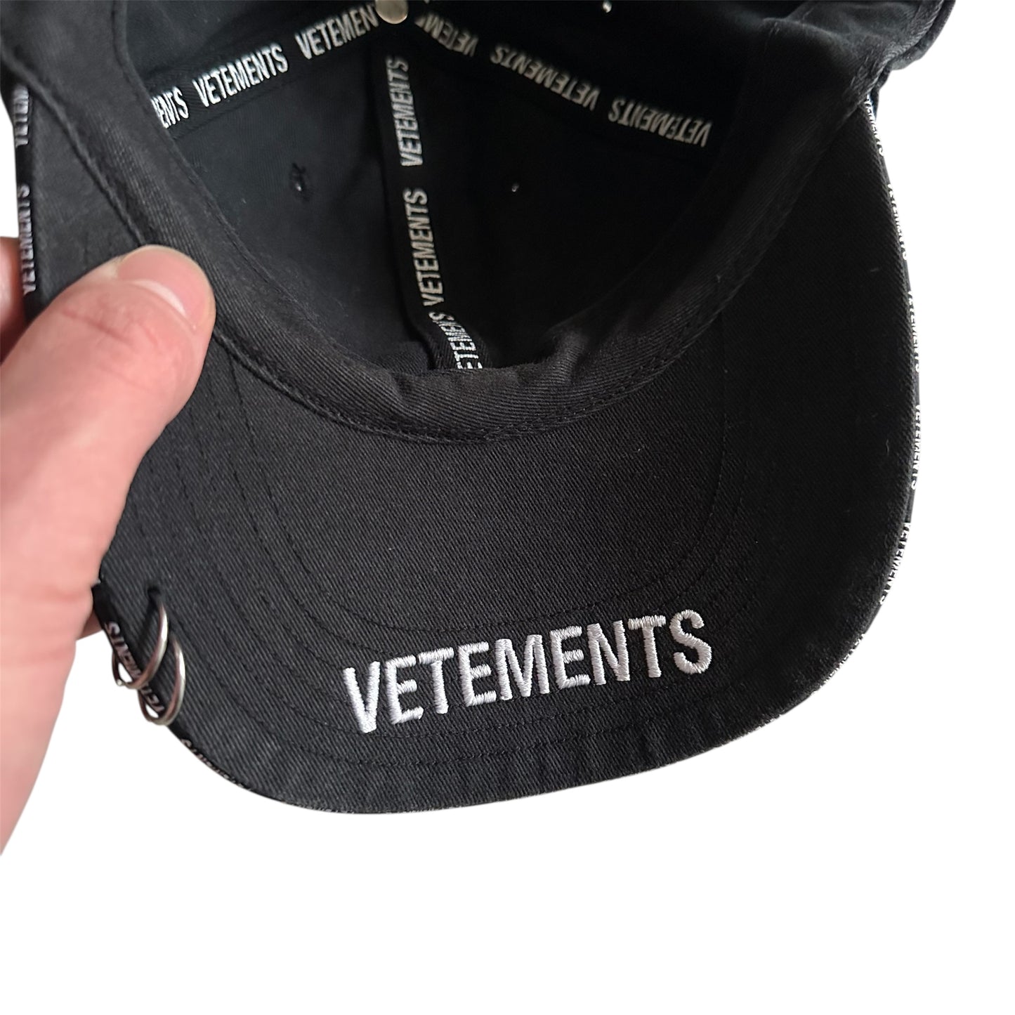 Vetements Anarchy Piercing Cap FW19 by Demna Gvasalia