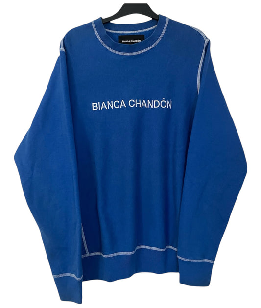 Bianca Chandon Contrast Stitch Crewneck