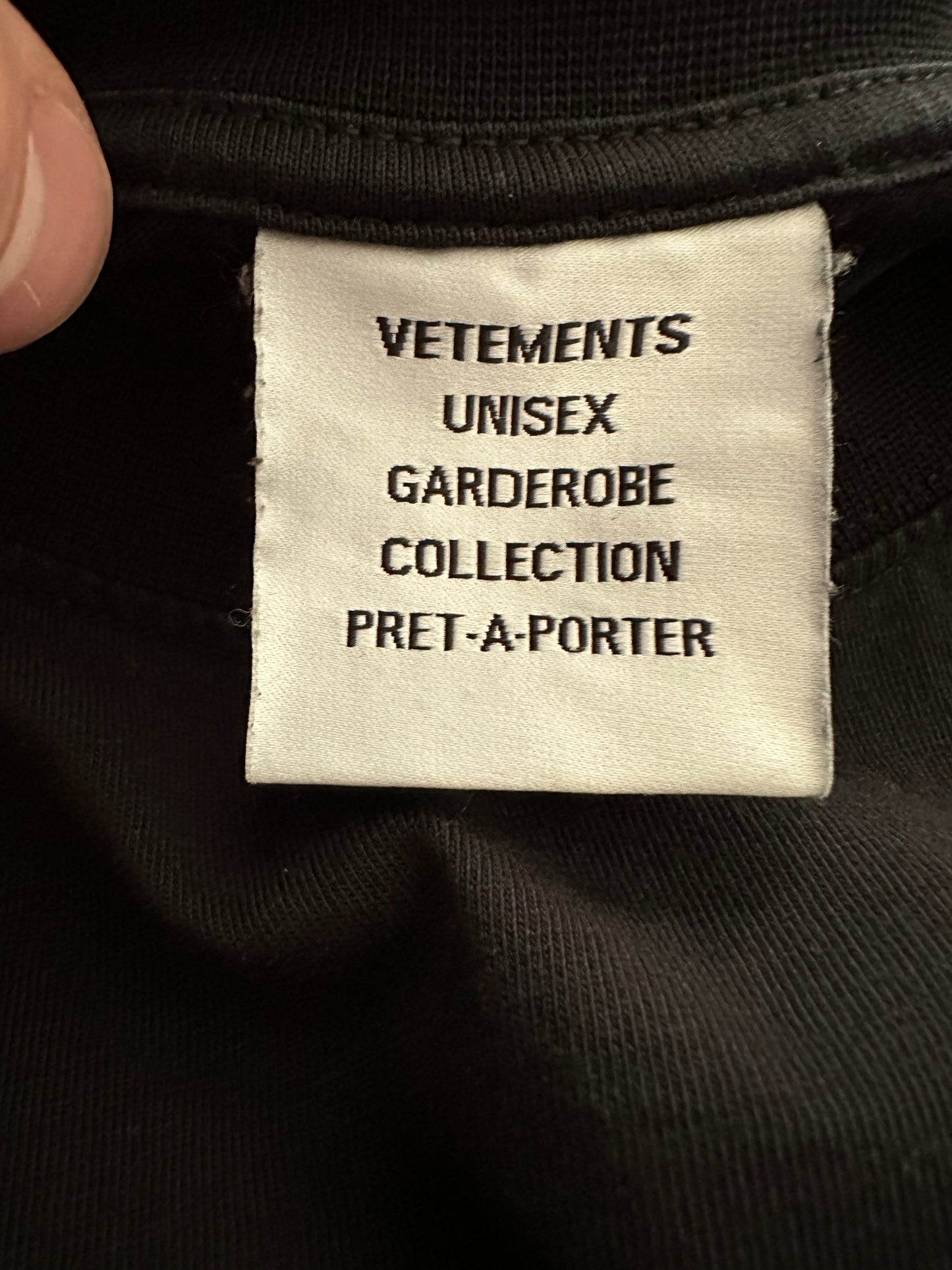 Vetements Human Identity Tee