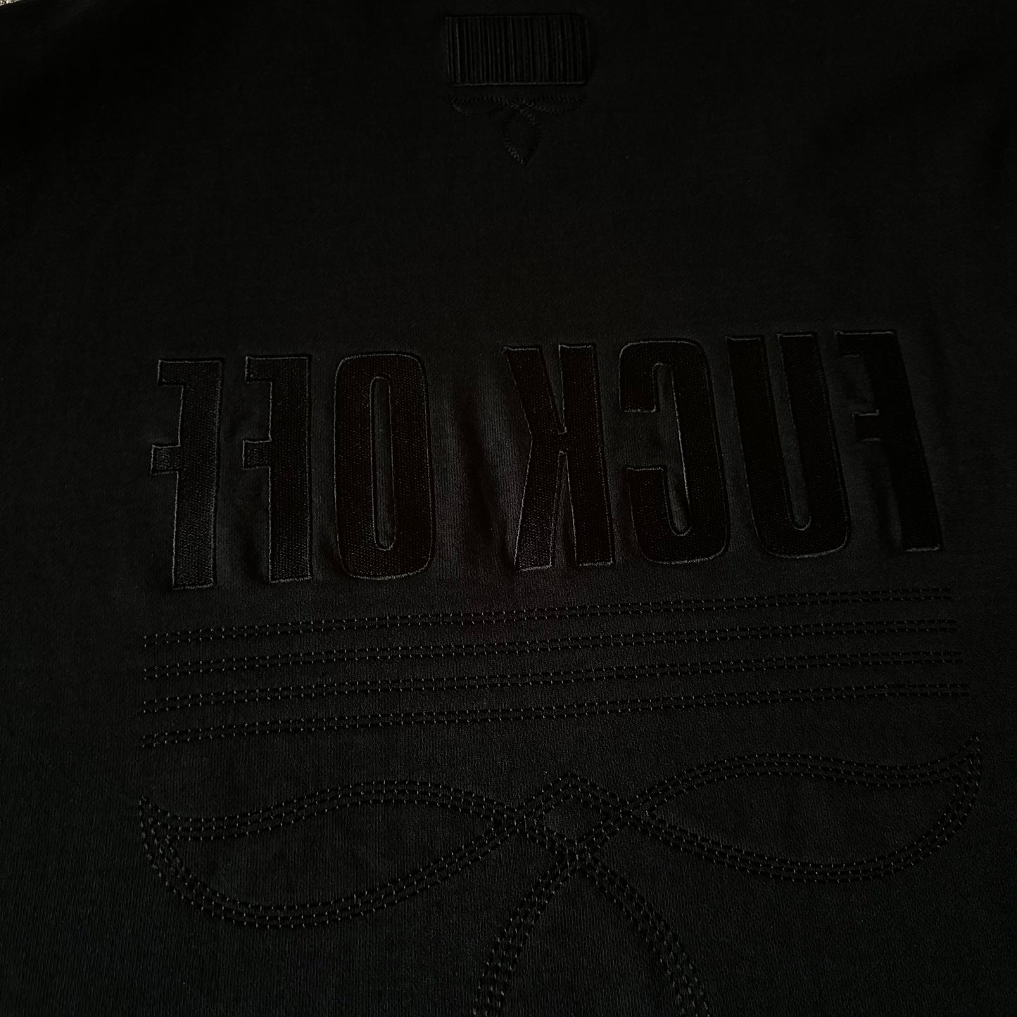 Vetements VTMNTS FUCK OFF Embroidered Hoodie