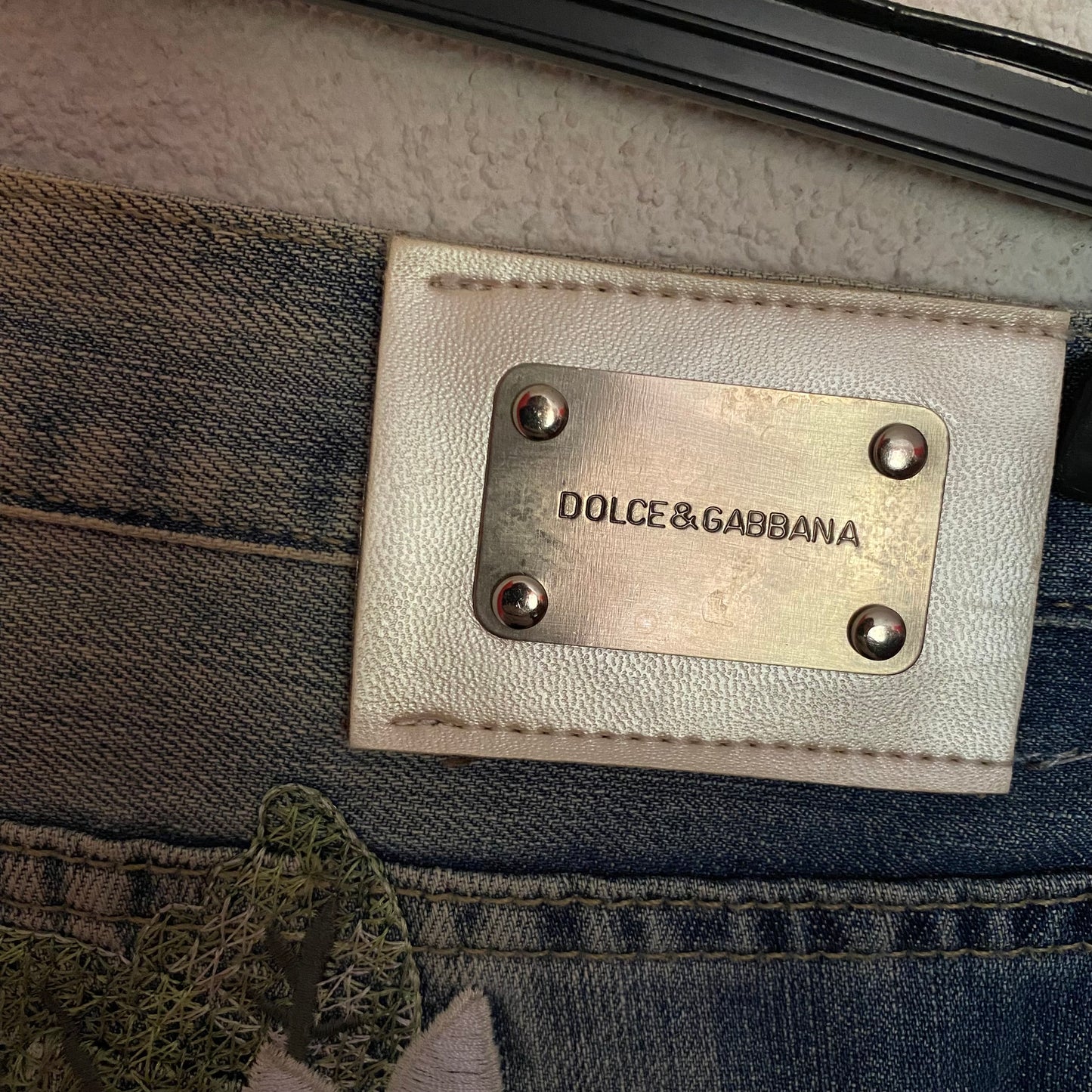 Dolce & Gabbana Flowers Denim Jeans