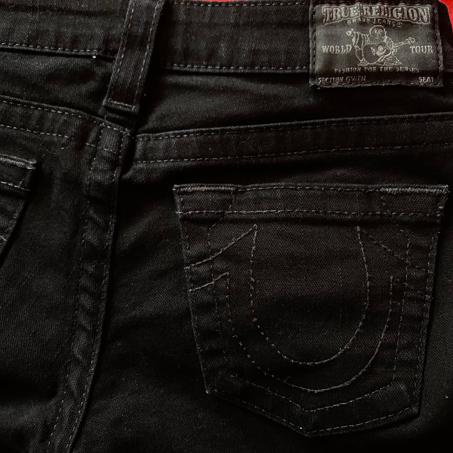 True Religion Horsehoe Black Denim Jeans