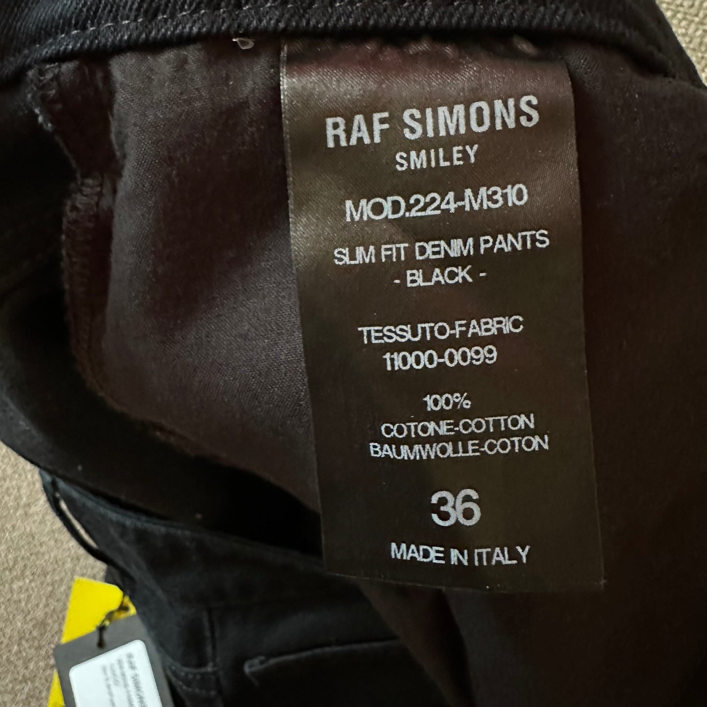 Raf Simons Smiley Edition Jeans Black