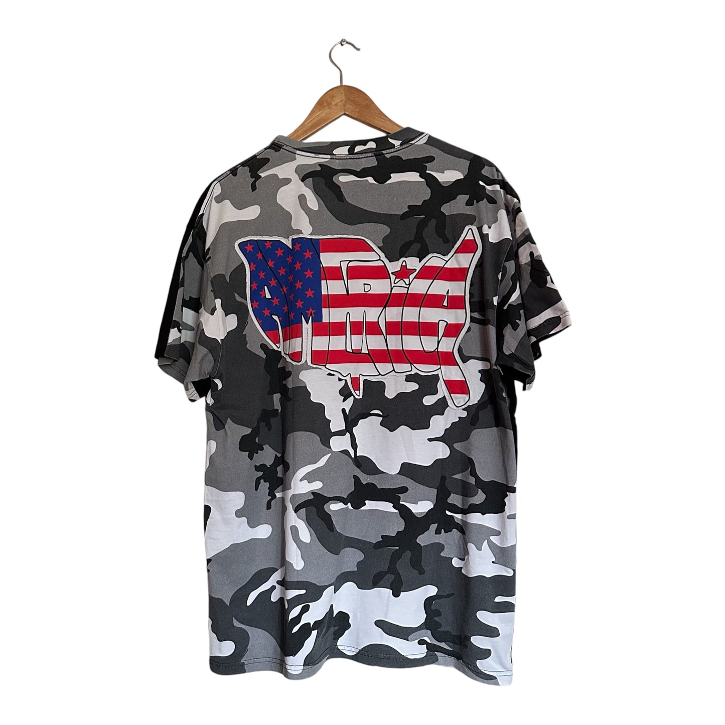 Vetements Russia Gun Skull Patchwork Tee S/S 19