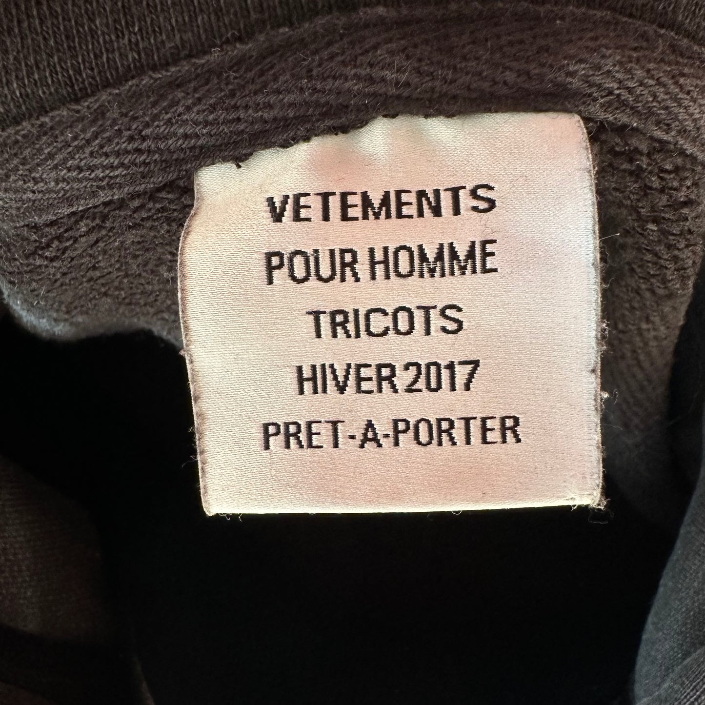 Vetements Total Fucking Darkness Hoodie AW16