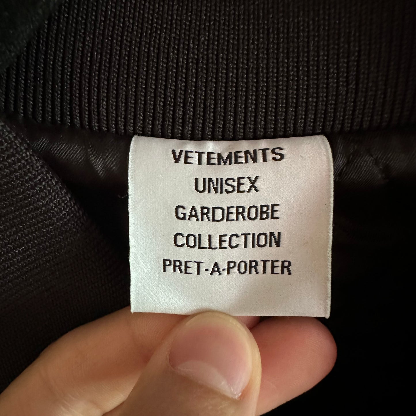 Vetements 18+ Restricted College Jacket