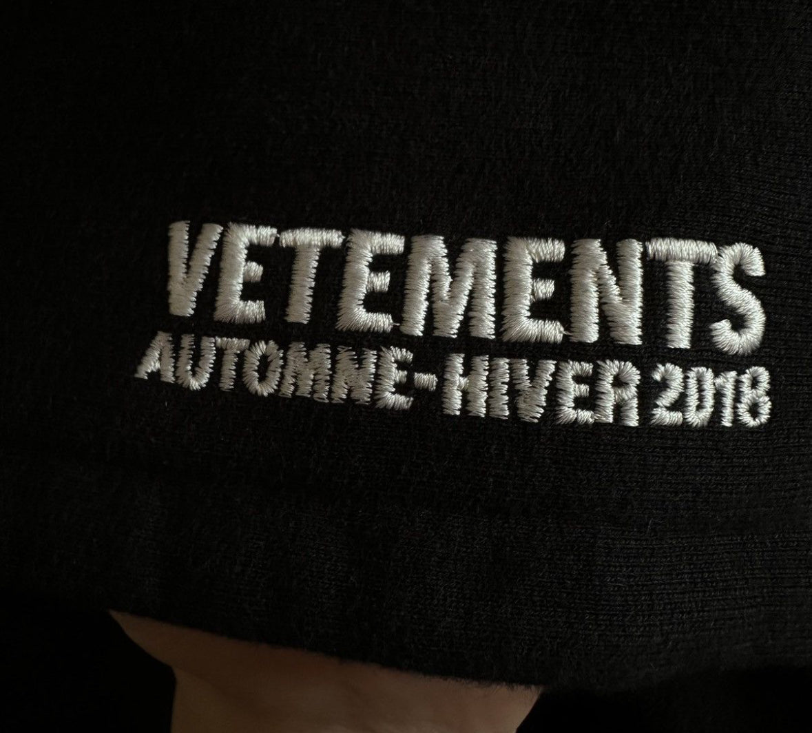 Vetements Metal Logo Hoodie F/W 18