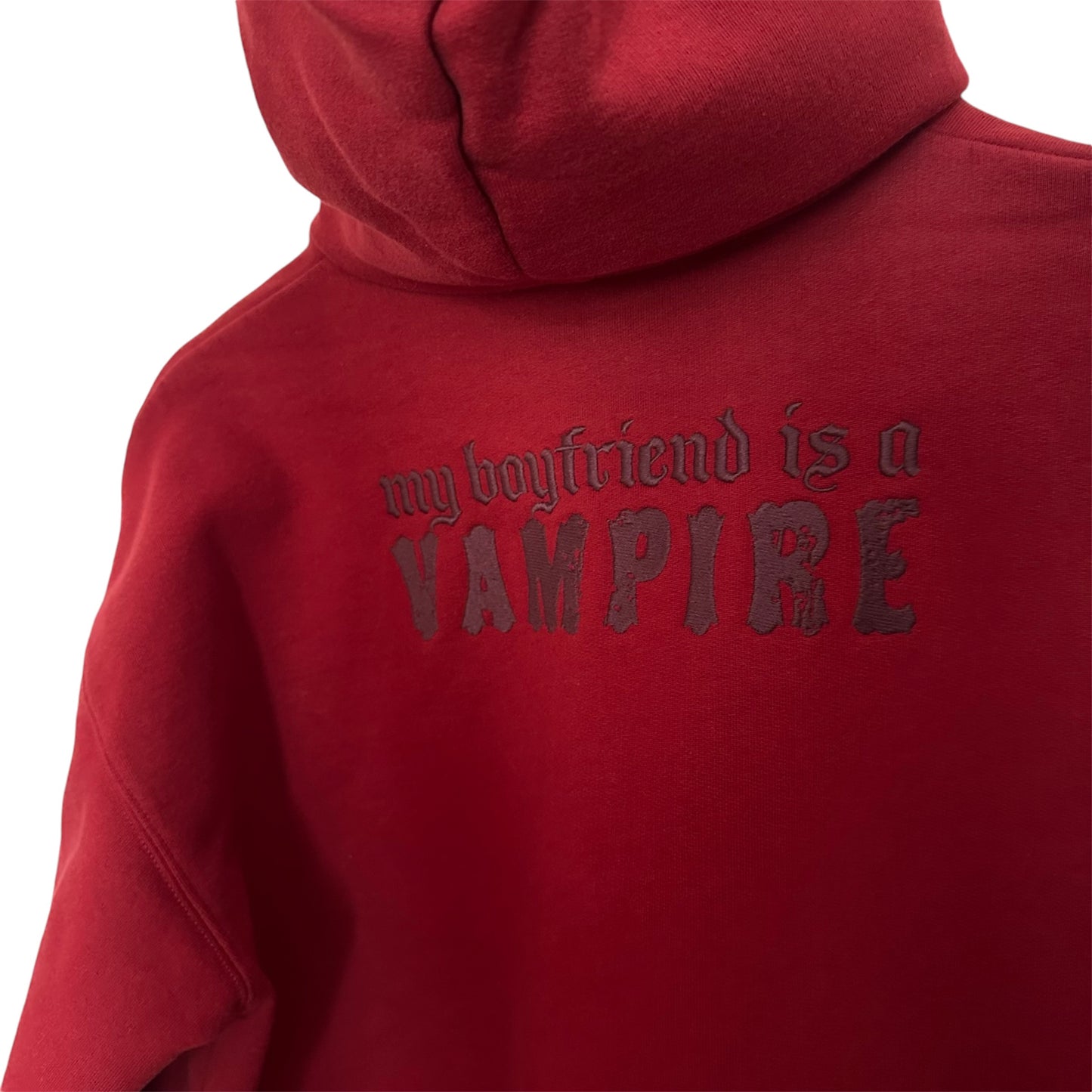 Vetements My Boyfriend Is A Vampire Im Probably Lying Hoodie