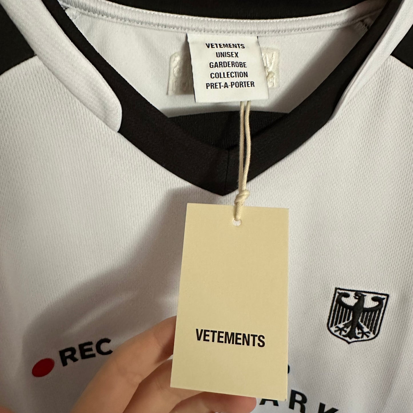 Vetements Trademark Footbal Jersey T-Shirt