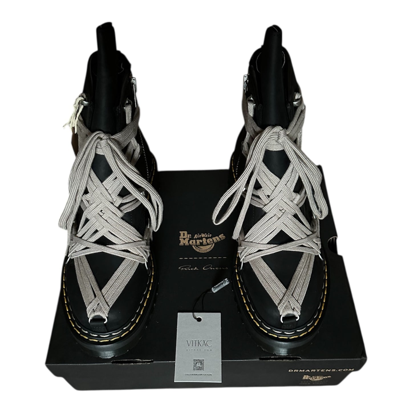 Rick Owens DRKSHDW Dr. Martens 1460 Quad Sole Mega Lace Boot
