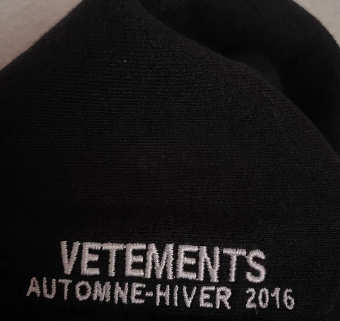 Vetements RUNWAY OG Metal Logo hoodie F/W 16