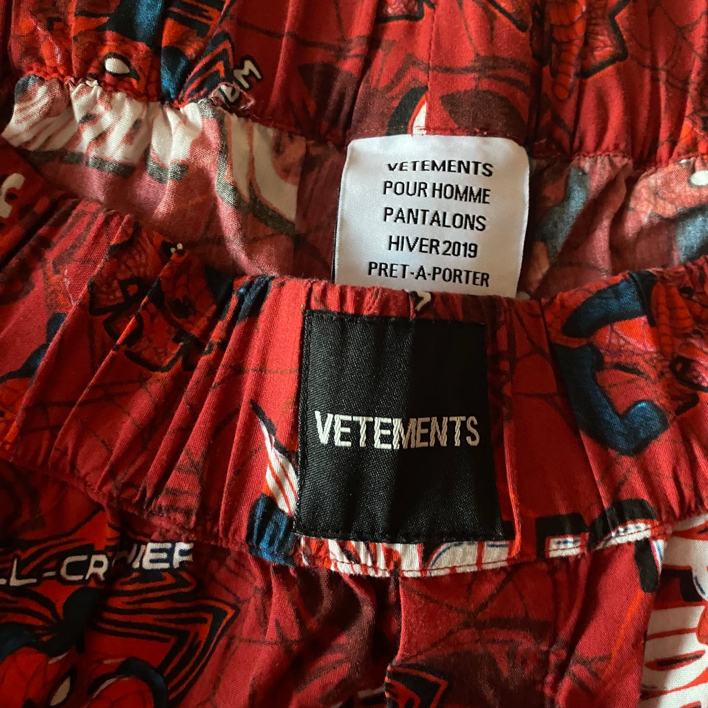 Vetements Spider Man Pants