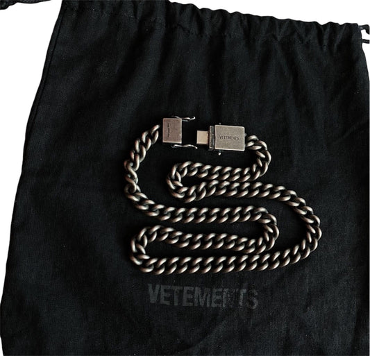 Vetements USB Chain Metal Necklace