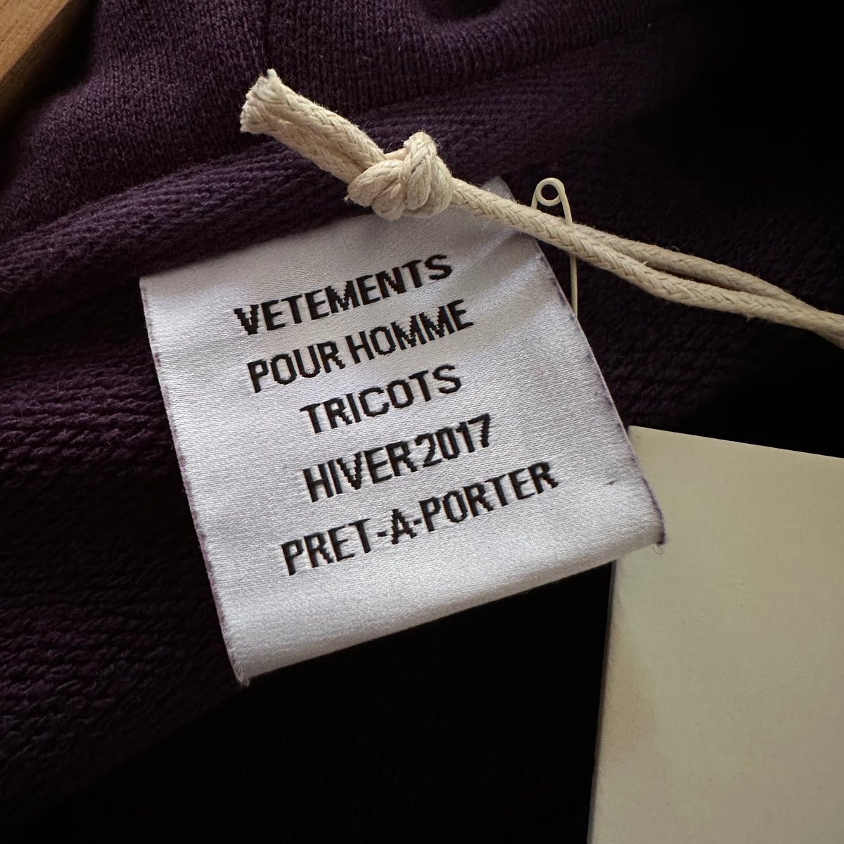 Vetements Sexual Fantasies Zip Up Hoodie AW16