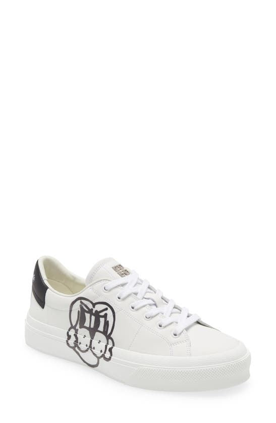 Givenchy Chito City Court Dog Print Low Top Sneakers