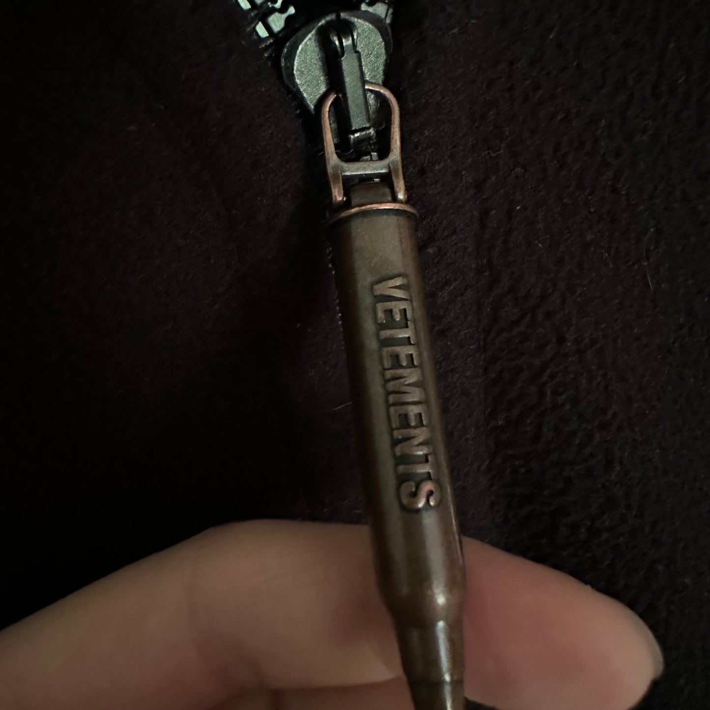 Vetements Gimp Bullet Fleece Zip Up hoodie SS18
by Demna Gvasalia