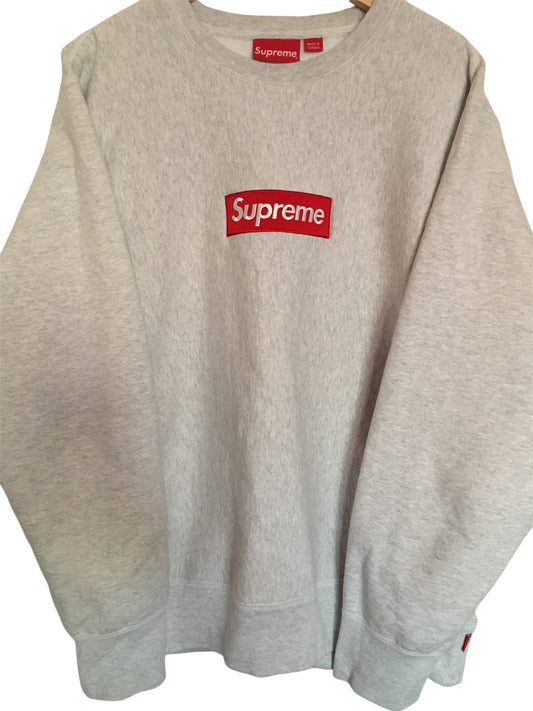 Supreme Boxlogo Crewneck Grey F/W 18