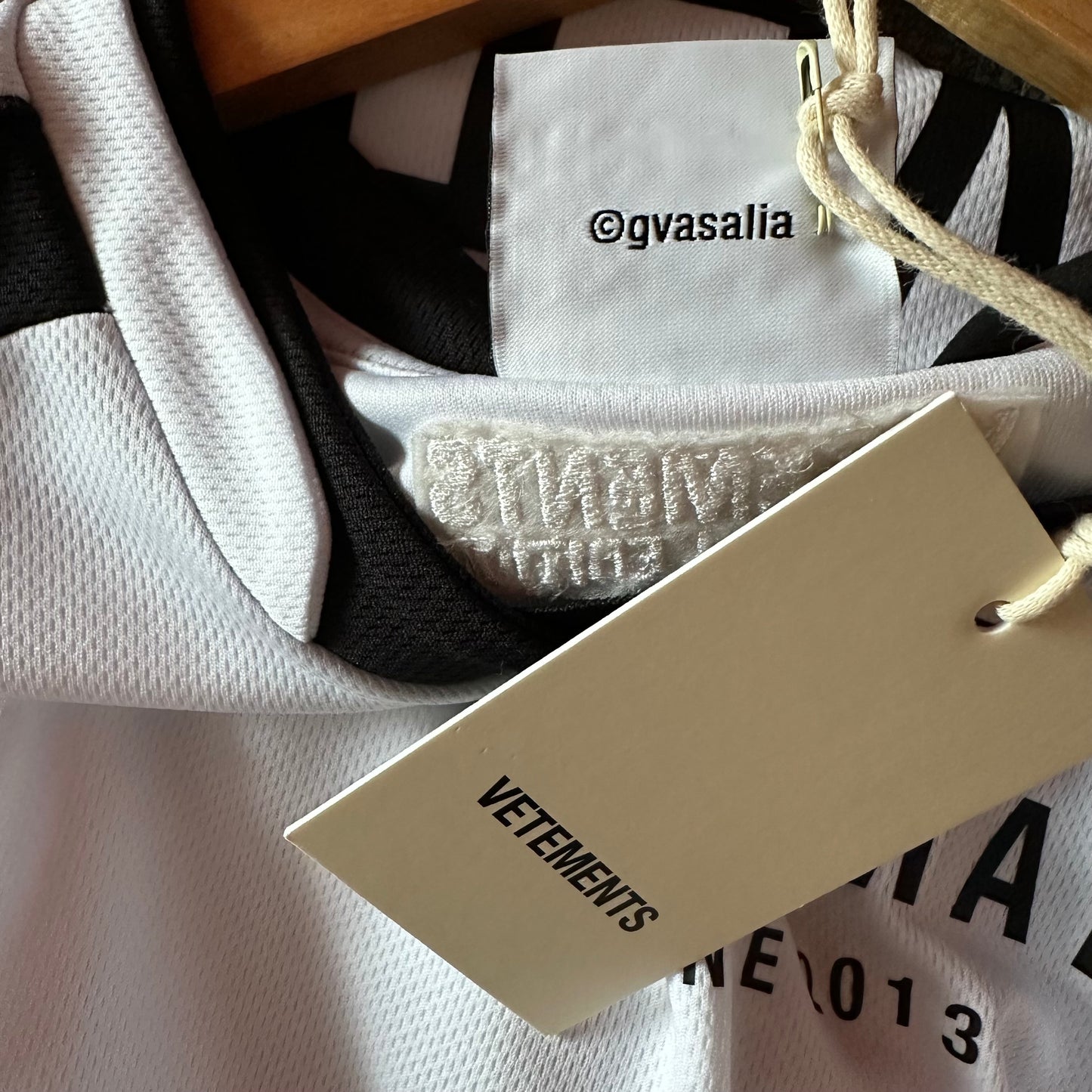 Vetements Trademark Footbal Jersey T-Shirt