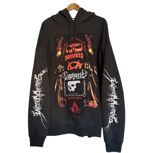 Vetements Metal Patched Hoodie F/W 21