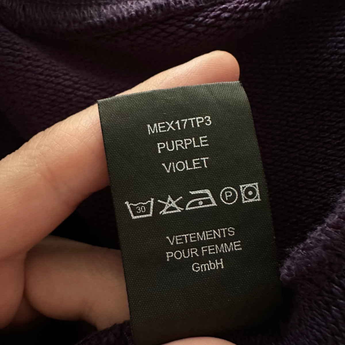 Vetements Sexual Fantasies Zip Up Hoodie AW16