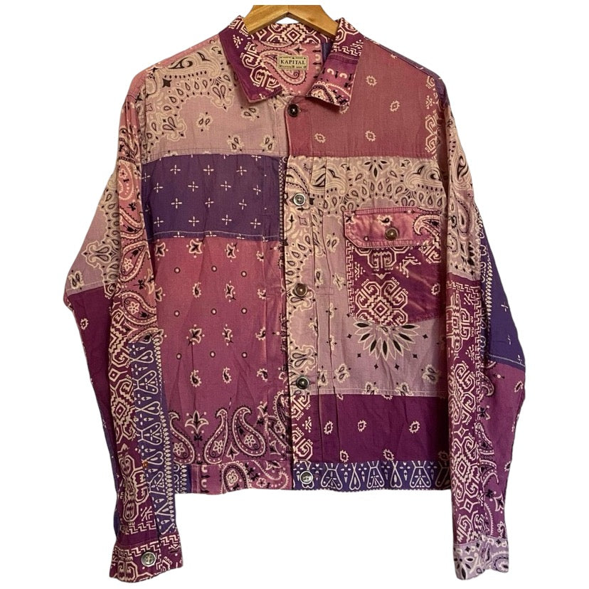 Kapital Bandana Patchwork Jacket Purple