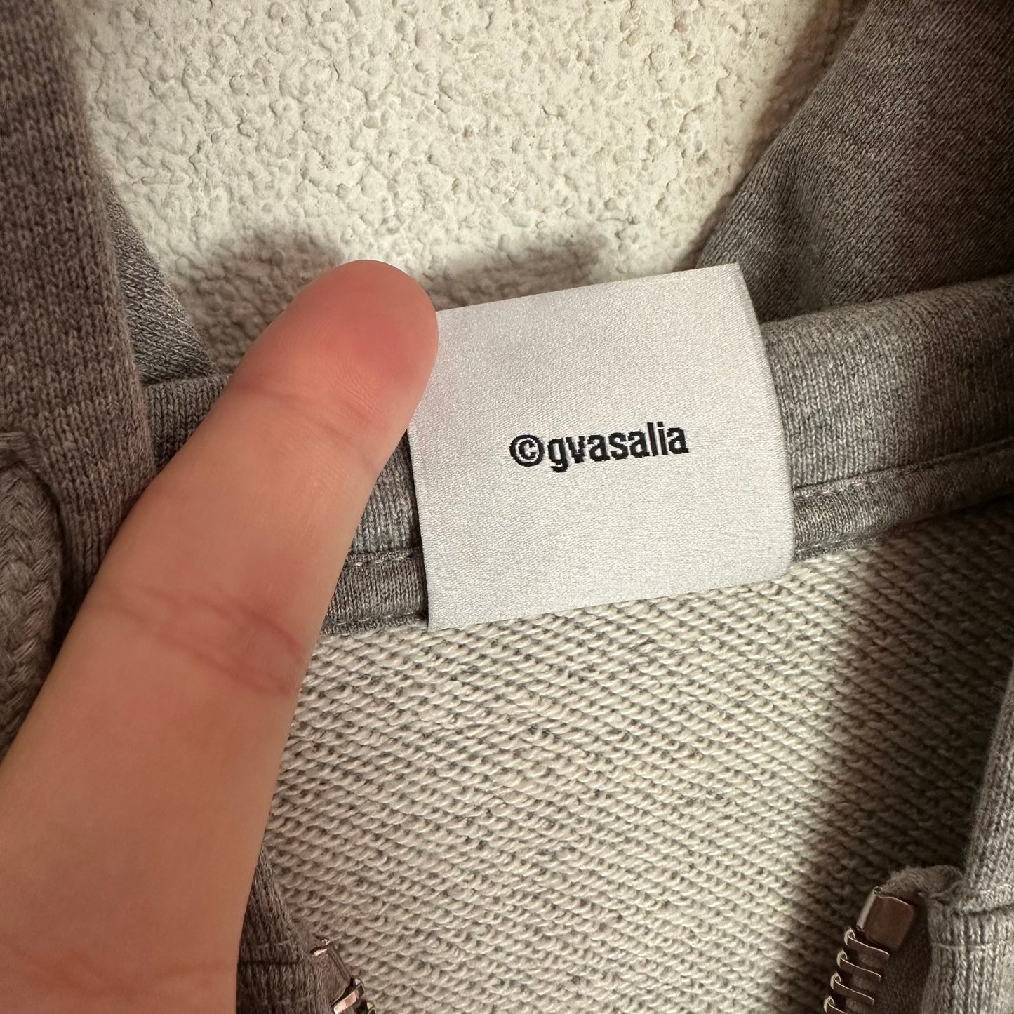 Vetements Sticker Note Zip Up Hoodie
