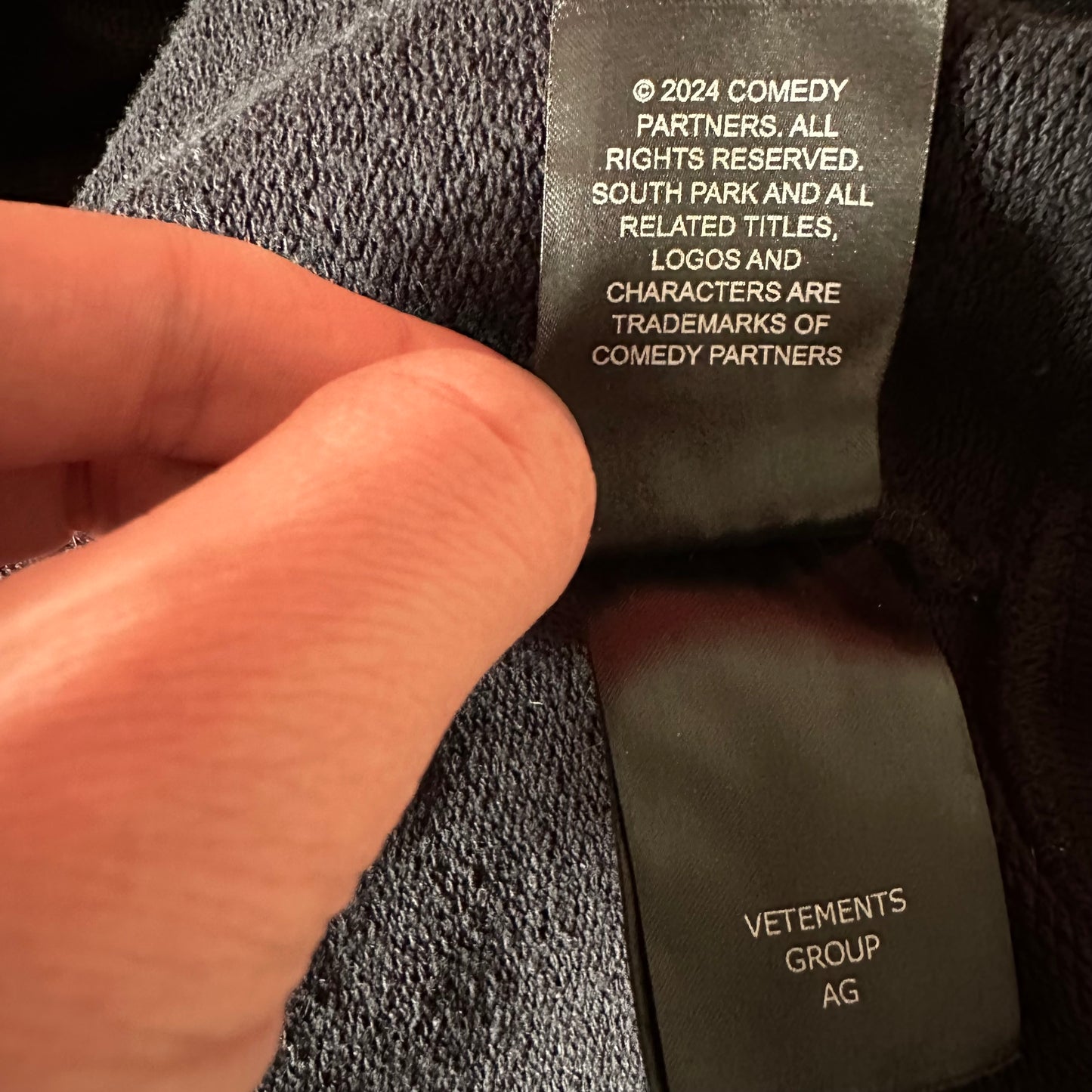 Vetements RUNWAY South Park Sweatshirt