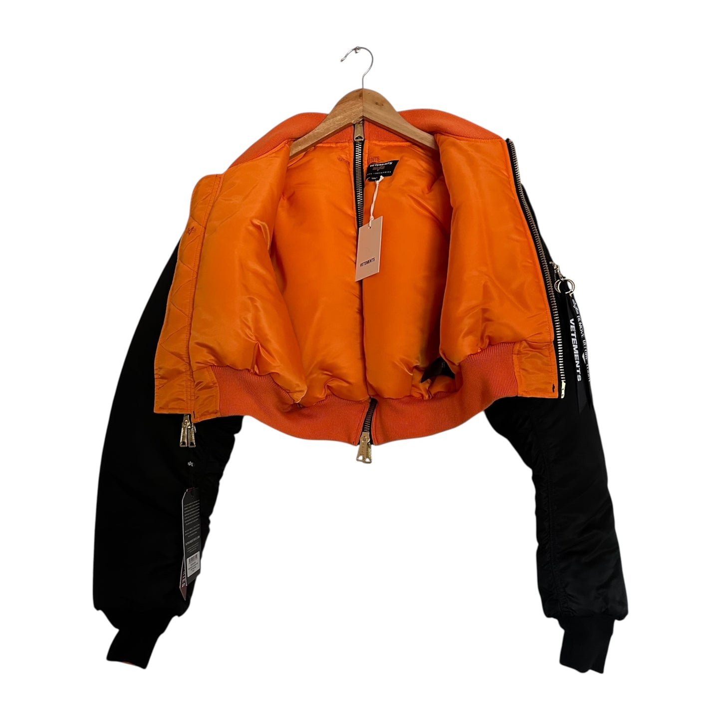Vetements Reversible Cropped Bomber Jacket