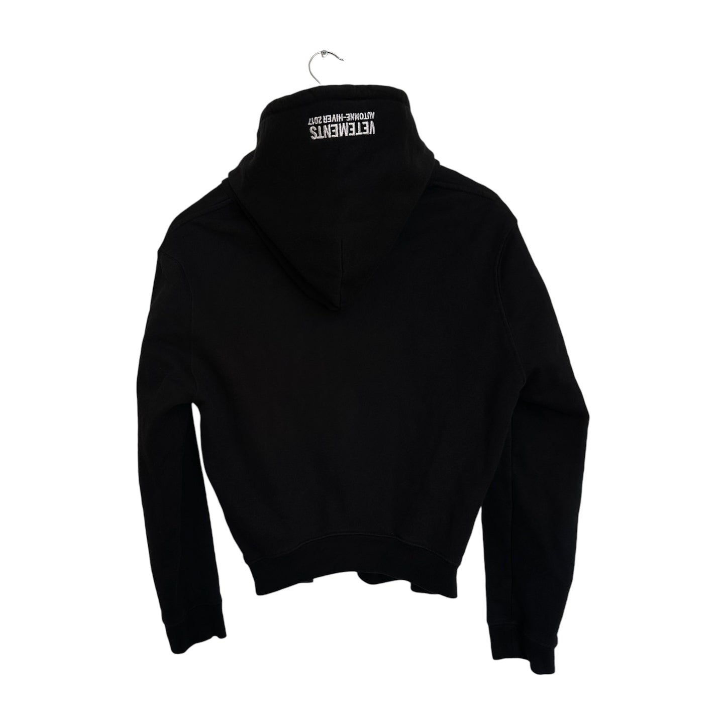 Vetements Shrunken Zip Up Hoodie F/W 17