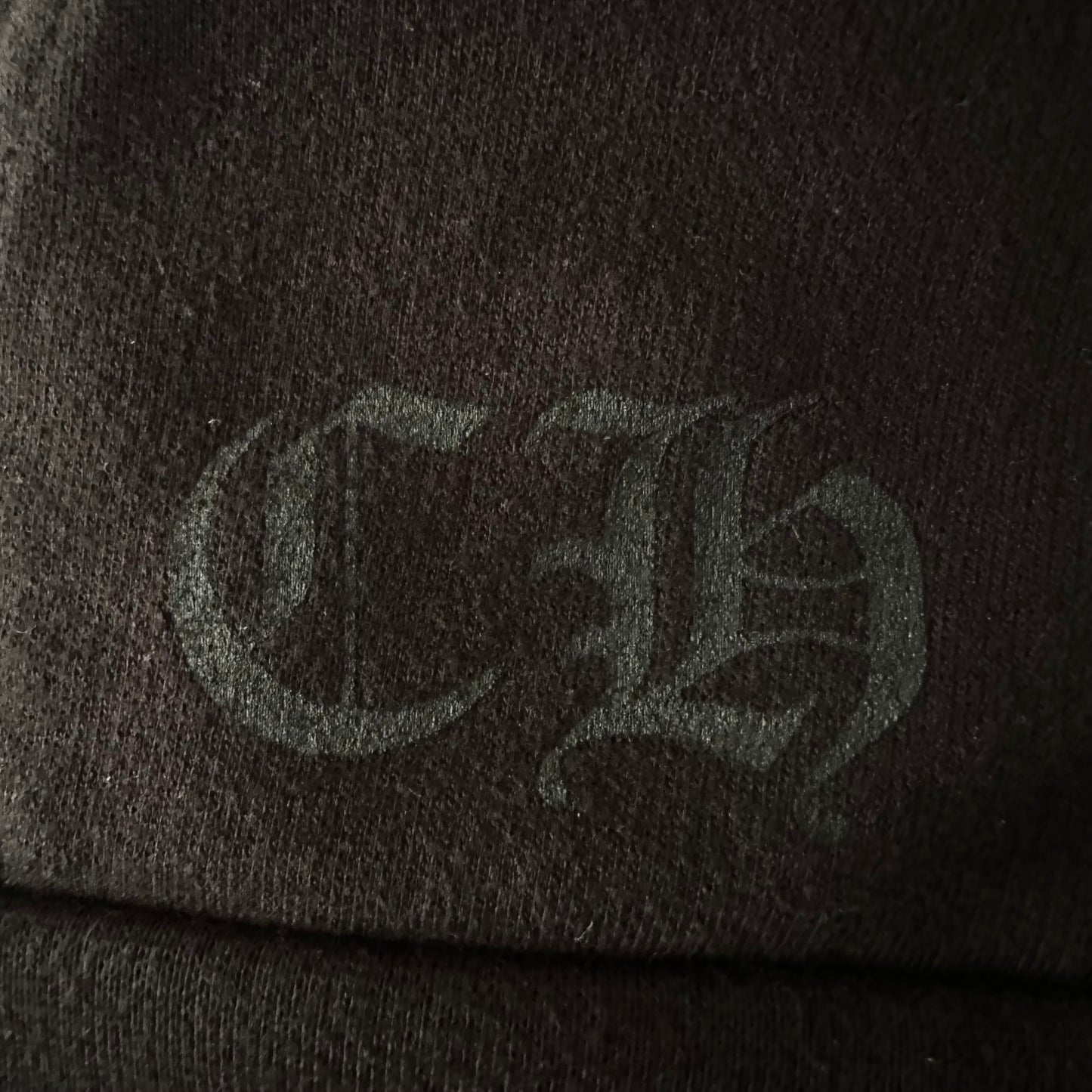 Chrome Hearts Vertical Logo Zip Up Hoodie