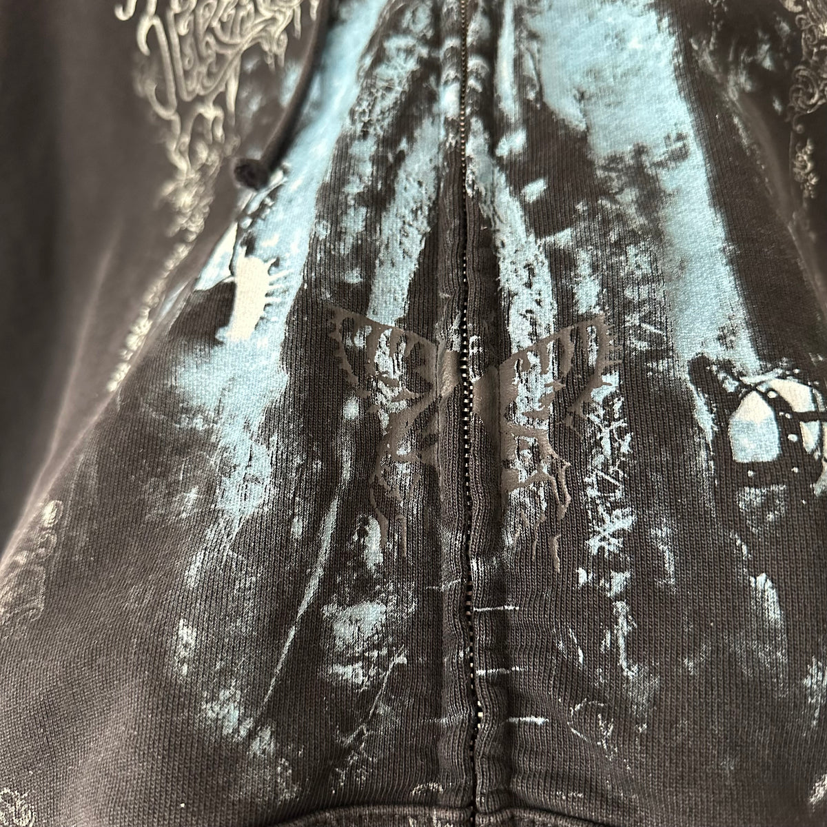 Vetements Cradle Of Filth Butterfly Zip Up Hoodie