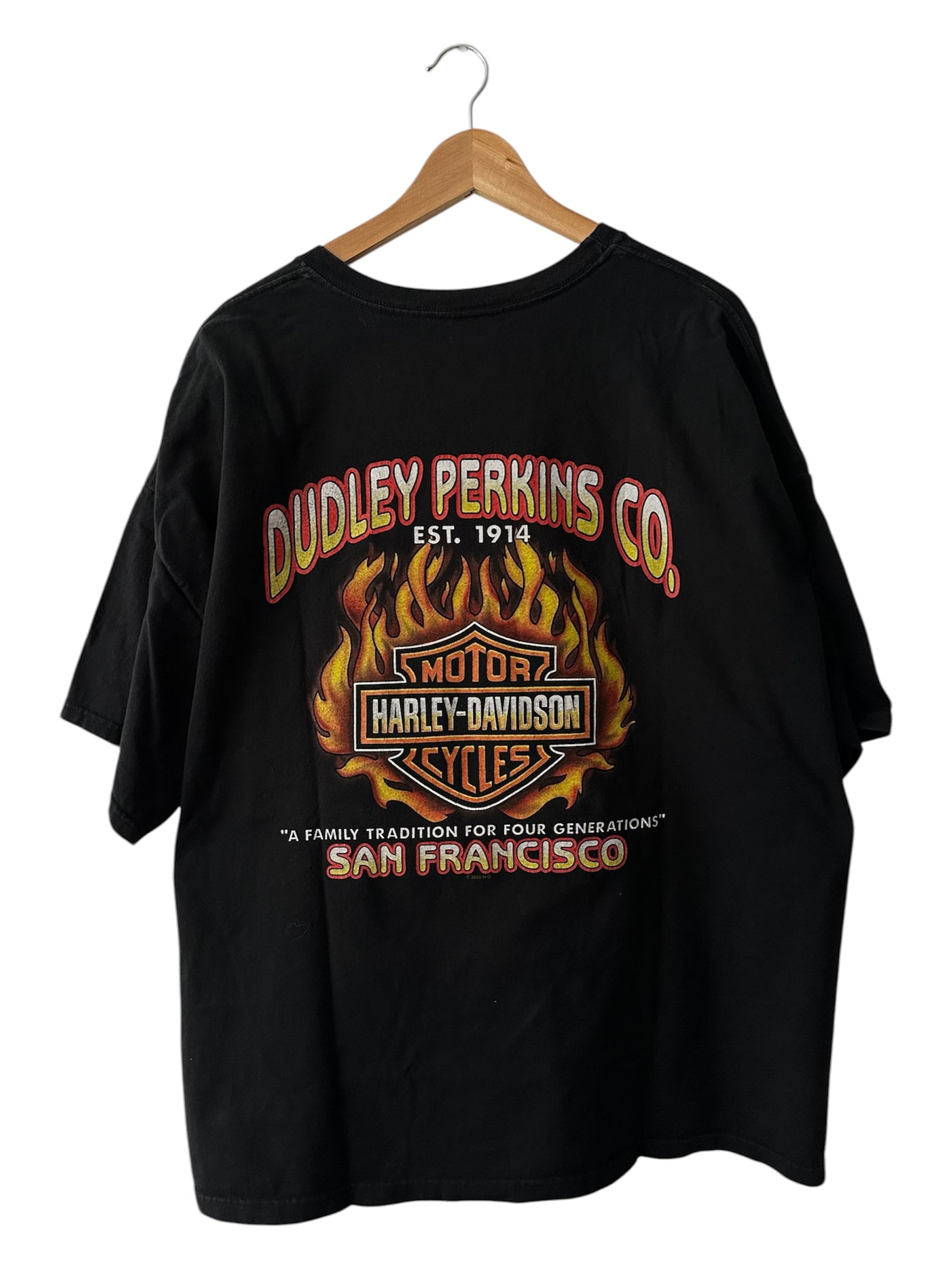 Vintage 00’ Harley Davidson Flame Tee