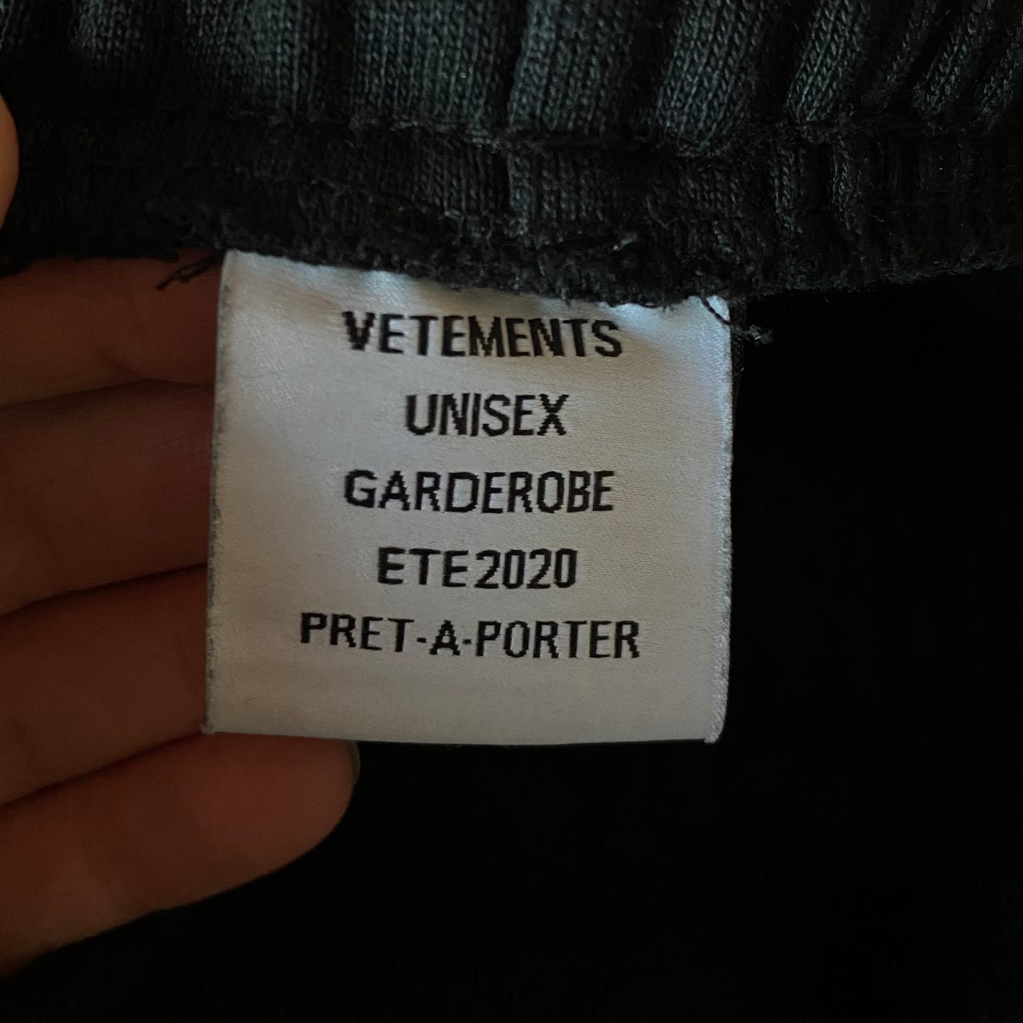 Vetements Gothic Logo Pants F/W 20 DEMNA GVASALIA