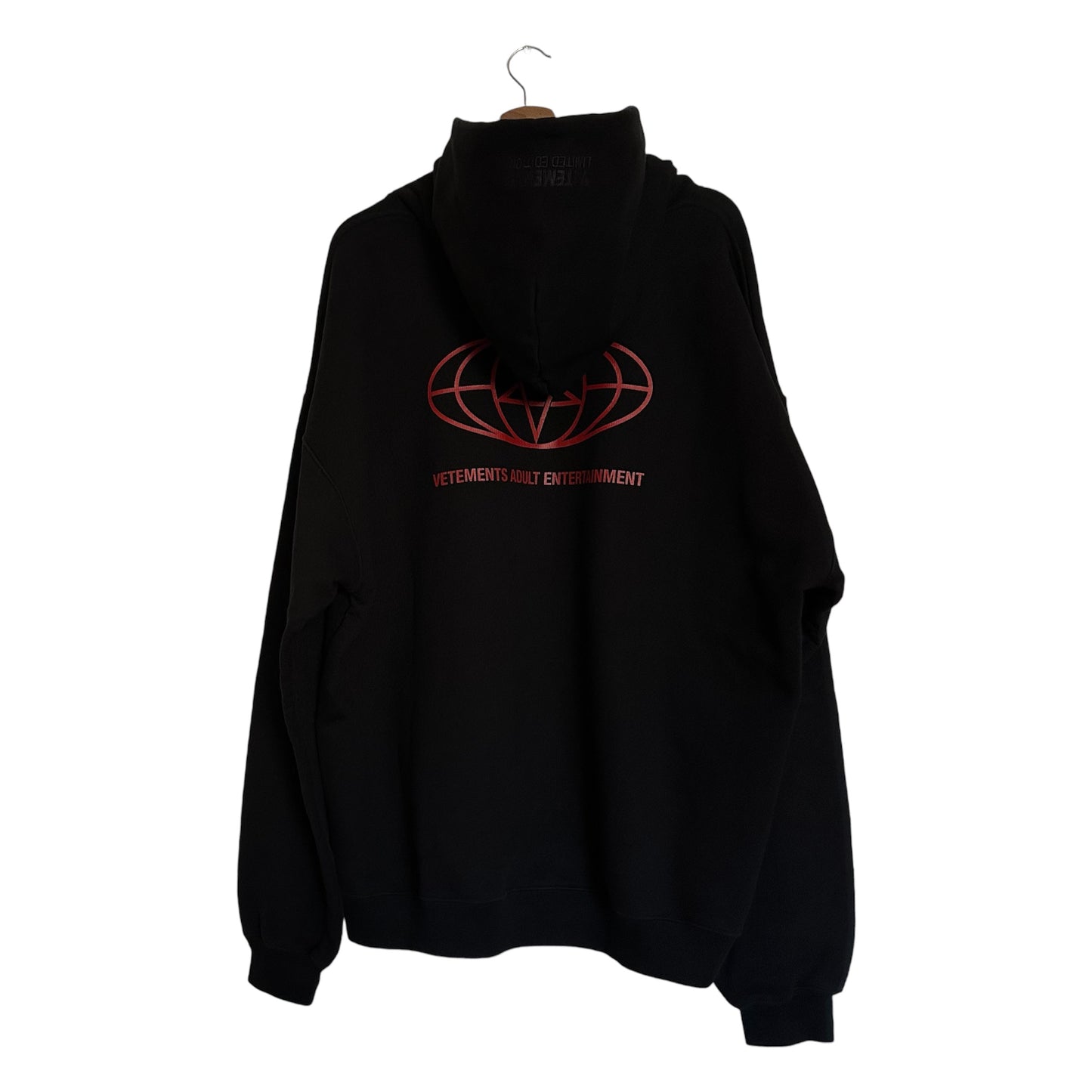 Vetements 18+ Restricted Rated R hoodie