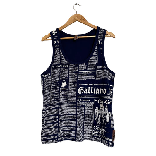 John GALLIANO Gazzete Tank Top 2000s