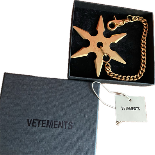 Vetements Throwing Star Key Chain