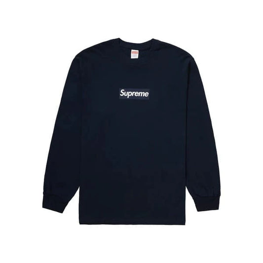 Supreme Box Logo L/S Tee Navy