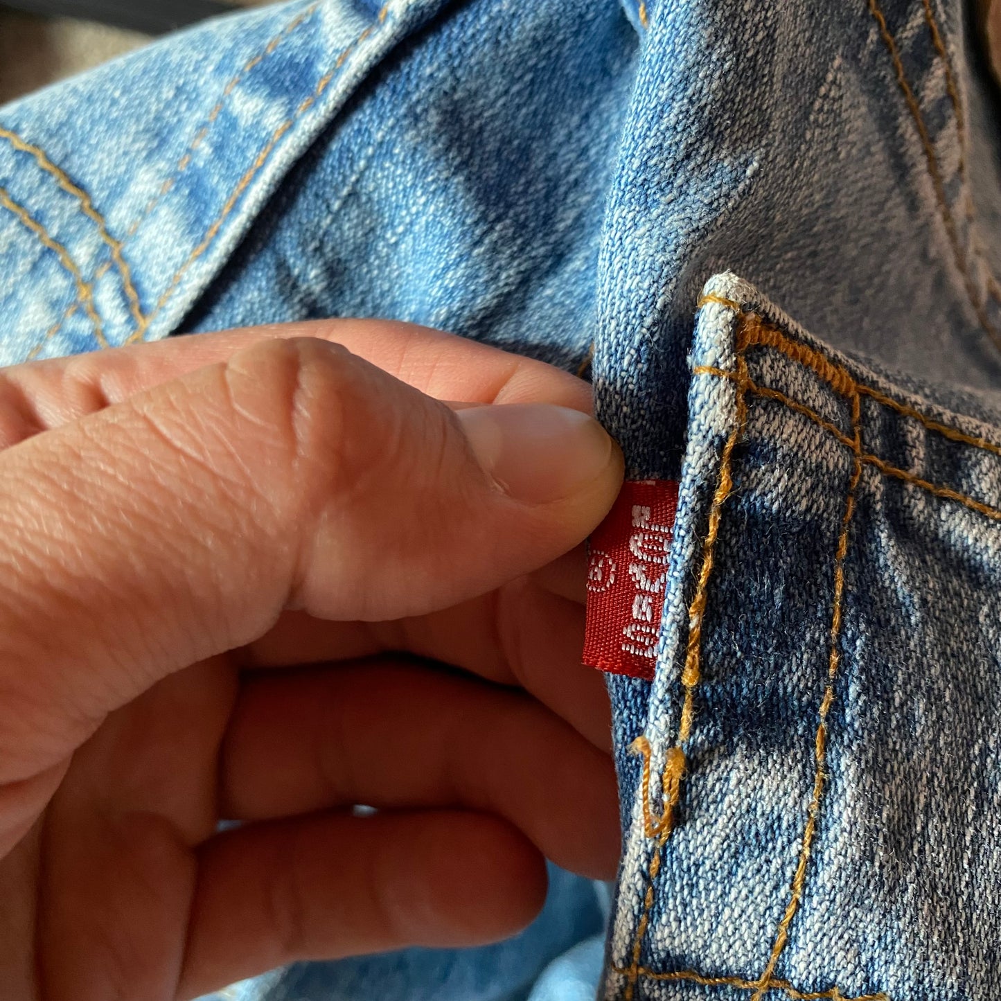 Levi’s 501 Washed Denim Jeans MADE IN USA