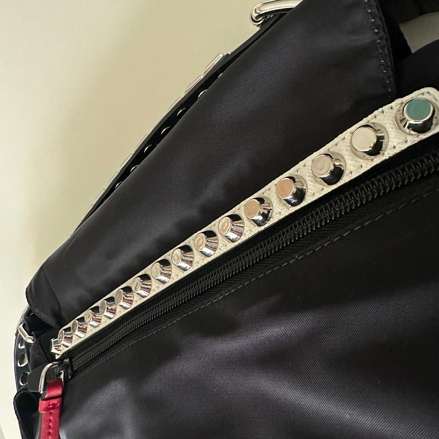 Prada Rockstar Studded Messenger Bag