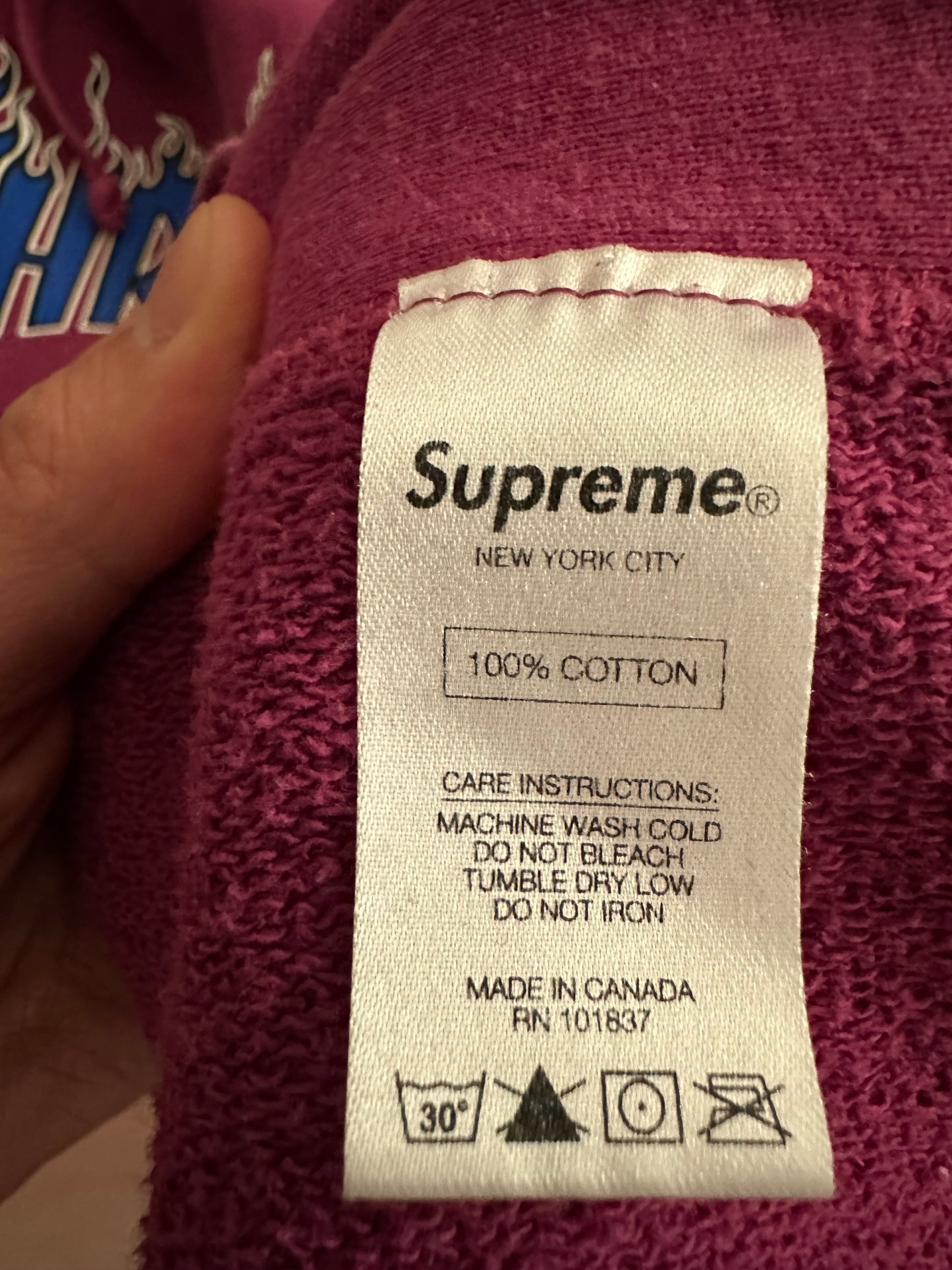 Supreme Thrasher Flame Hoodie SS15