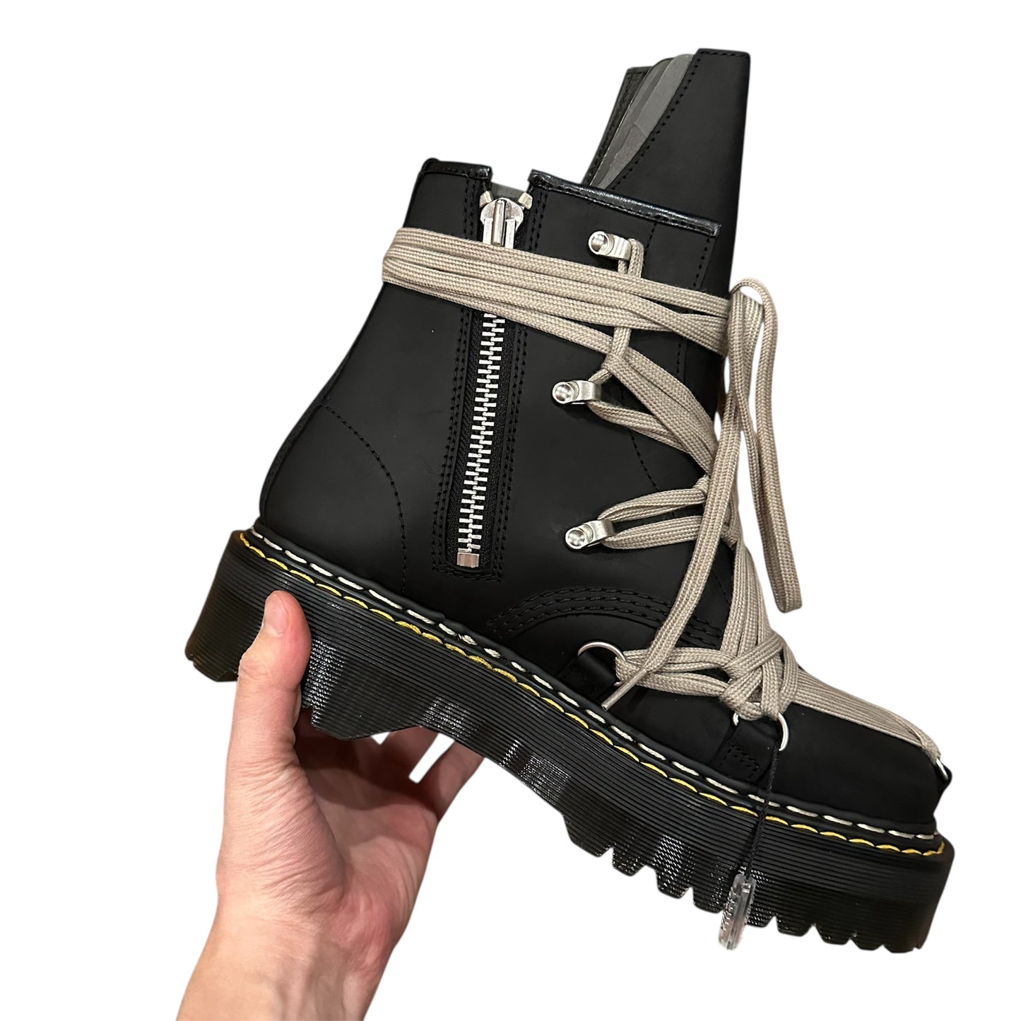 Rick Owens DRKSHDW Dr. Martens 1460 Quad Sole Mega Lace Boot
