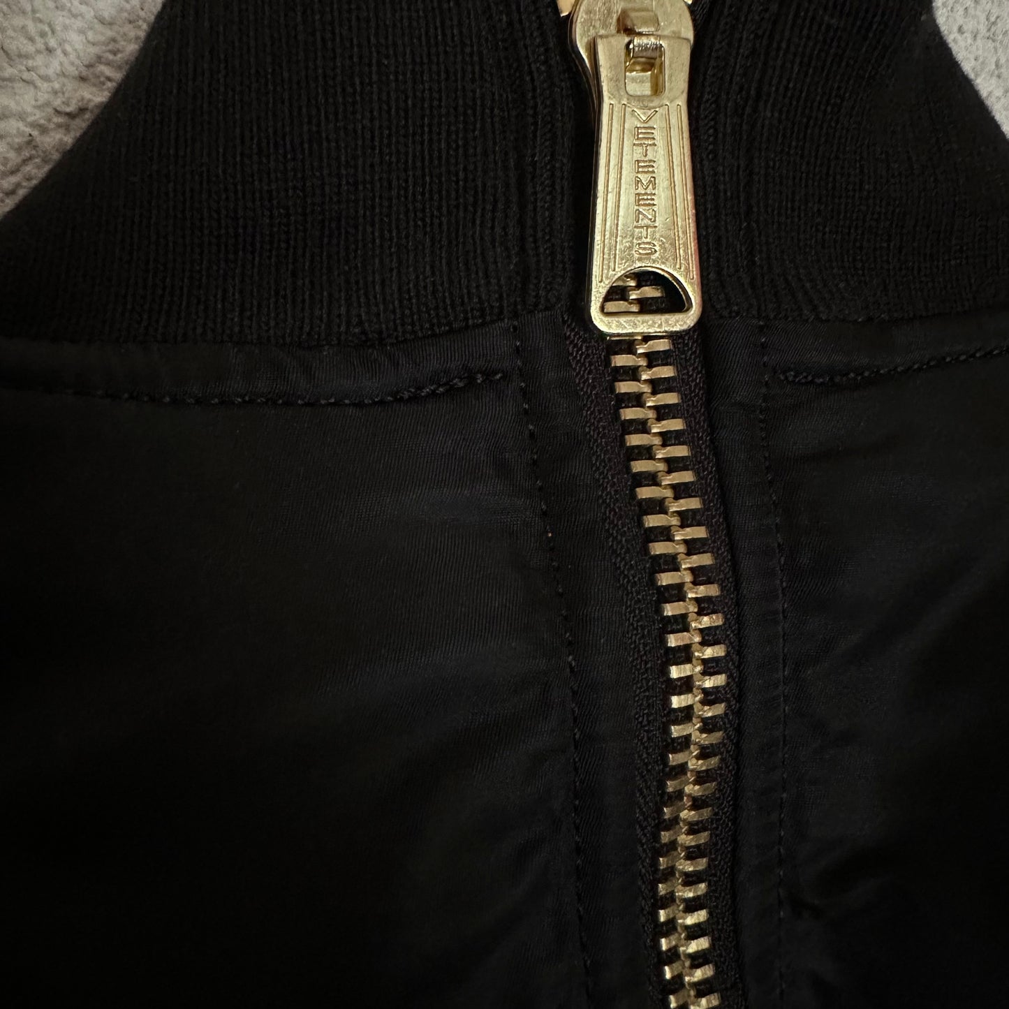 Vetements Reversible Cropped Bomber Jacket