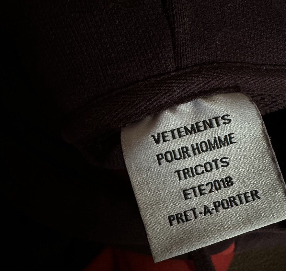 Vetements Zurich Reconstructed Hoodie S/S 18