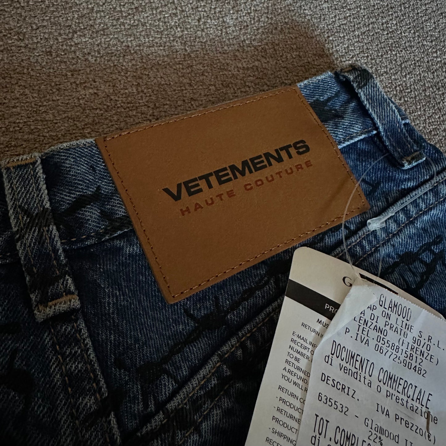 Vetements Barbed Wire Jeans F/W 21