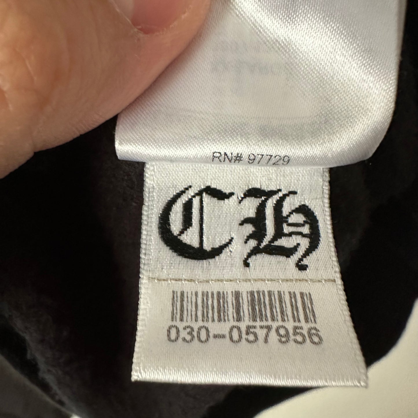 Chrome Hearts Vertical Logo Zip Up Hoodie