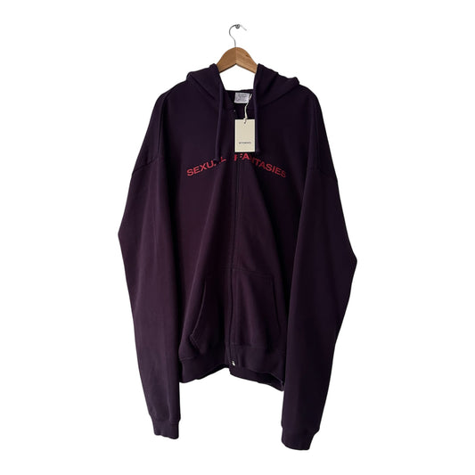 Vetements Sexual Fantasies Zip Up Hoodie AW16
