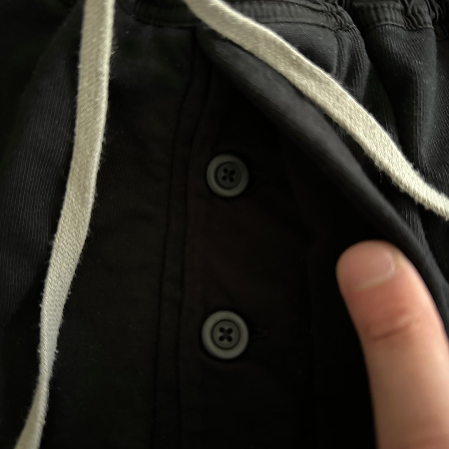 Rick Owens DRKSHDW Cotton Jersey Drawstring Pods Shorts