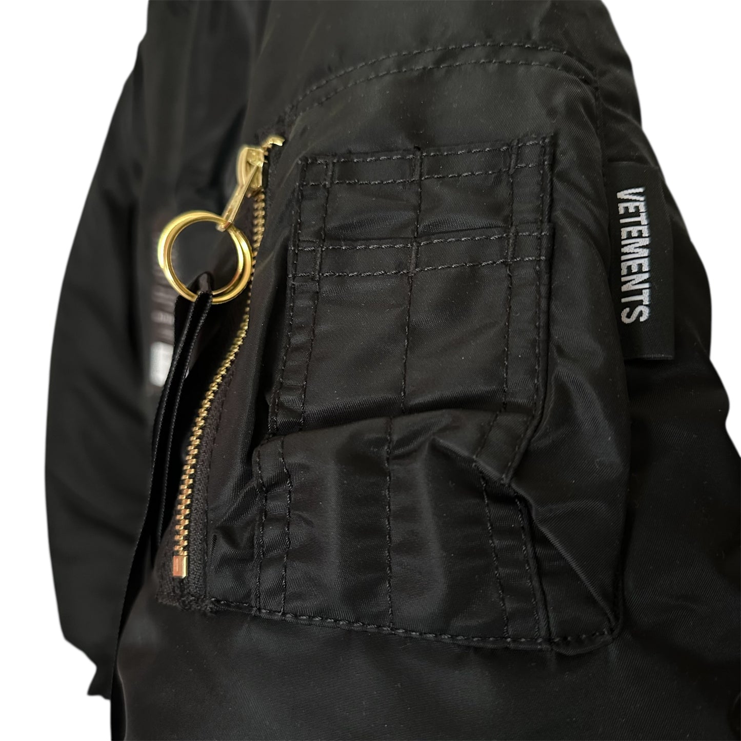 Vetements Reversible Cropped Bomber Jacket